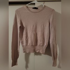 Faint Pinkish-Lilac The Limited Silk/Cashmere Crop Sweater